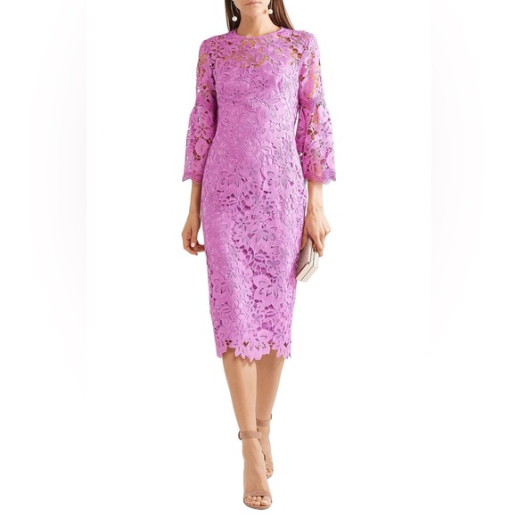BNWT Lila Rose Purple lace midi dress sz 6US - Picture 1 of 10